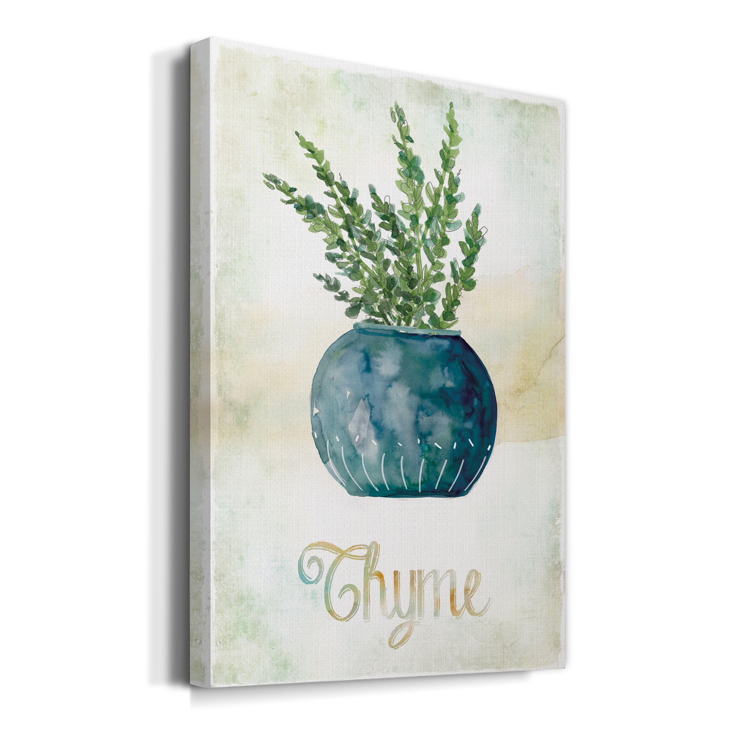 Potted Thyme Premium Gallery Wrapped Canvas - Ready to Hang - 24 x 36