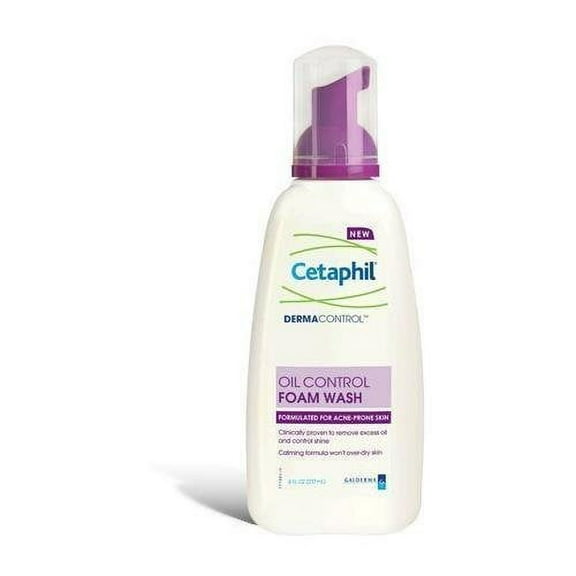 Cetaphil Derma Gentle Calming Cleanser Oil Control Foam Wash 8 oz 3 Pack