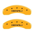 thumbnail image 4 of MGP 4 Caliper Covers Engraved Front & Rear Denali Yellow finish black ch Fits select: 2015-2019 GMC YUKON DENALI, 2015-2018 GMC YUKON XL DENALI, 4 of 6