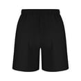 thumbnail image 5 of Bamboo Linen Shorts for Womens High Waisted Tummy Control Sweatpants Button Down Adjustable Bermuda Shorts Quick-Dry Baggy Shorts Gym Traning Track Joggers Shorts 2025 Summer, 5 of 7