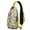 Grey-36, variant on Fresh Watermelon Pattern Sling Backpack with Summer Fruit and Beach Party Design – Water-Resistant Multipurpose Crossbody Shoulder Bag with Large Front Zip, Mesh Side Pockets, Adjustable S