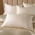 thumbnail image 5 of 5 Pieces Satin Duvet Cover Full/Queen Size Set, Luxury Silky Like Taupe Duvet Cover Bedding Set with Zipper Closure, 1 Duvet Cover + 4 Pillow Cases (No Comforter), 5 of 8