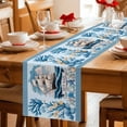 thumbnail image 5 of Ocean Set Sail Table Runner 72 Inches, Sailboat Sea Waves Blue Coral Starfish Bed Runner Dresser Scarves Tabletop for Indoor Outdoor Parties/Ceremony/Banquet, 18" x 72", 5 of 9