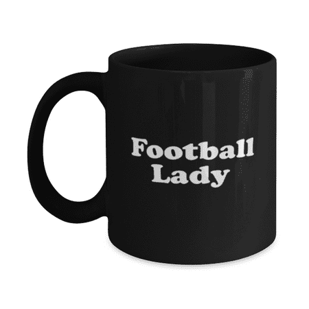 

Funny Football Lady Coffee Mug - Football Coffee Cup - 11oz Black