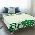 thumbnail image 4 of St. Patrick's Day Blanket Soft Cozy Warm Throw Blanket for Couch, Plush Fuzzy Flannel Fleece Blankets for Sofa, Green Shamrocks Leaf Polka Dots Bed Blankets Lightweight Gifts for Women, 50"x60", 4 of 9