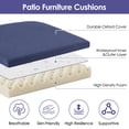 thumbnail image 3 of DONAMA Outdoor Seat Cushions - Waterproof - 4 Pack, 16 x 17 x 2 in, Blue, 3 of 8
