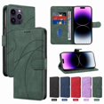 thumbnail image 2 of Funda de cuero tipo billetera para iPhone 14 Pro Max 14 Plus, funda de lujo con tapa y soporte para Apple iPhone 14 Pro Max Plus, 2 of 5