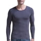 thumbnail image 1 of Sonducket Ropa interior térmica para hombre, cálida, , agradable a la piel, gruesa, capa base básica, vestido cálido, ropa de invierno Camisetas Gris oscuro L, 1 of 6