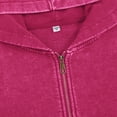 thumbnail image 4 of Tawop Mens Jackets Long Sleeve Zip with Hood Pockets Casual Solid Mens Gift,Hot Pink,S, 4 of 8