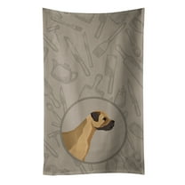 Border Terrier In the Kitchen Kitchen Towel