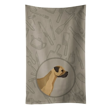 Border Terrier In the Kitchen Kitchen Towel
