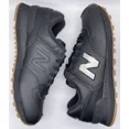 thumbnail image 1 of New Balance Mens 574 Leather Black Gum Metal ML574LEB Size 10 D NWOB Lifestyle, 1 of 6