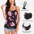 thumbnail image 3 of Joyshaper Camisoles for Women with Built in Bra Adjustable Spaghetti Strap Tank Top Lace Trim Extender Camisole Loose Fit S-3XL, 3 of 6
