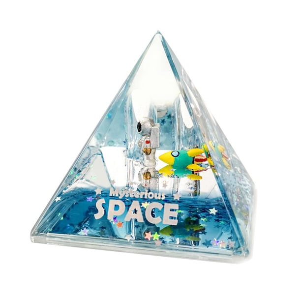 Estuche para bolígrafos Spaceman Quicksand Liquid, ideal para escritorio, estudio o sala de estar. Plata
