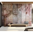 thumbnail image 5 of Abstract Wallpaper Wall Mural - Soft Pastel Wood Fantasy, 5 of 5
