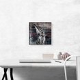 thumbnail image 2 of ARTCANVAS Cemetery Colorful Painting Home decor Canvas Art Print - Size: 12" x 12" (0.75" Deep), 2 of 9