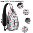 thumbnail image 2 of Crossbody Sling Backpack for Women Men Sea Cute Octopus and Whale Shark Shoulder Sling Crossbody Casual Chest Bag for Travel Sports Running Hiking, 2 of 6
