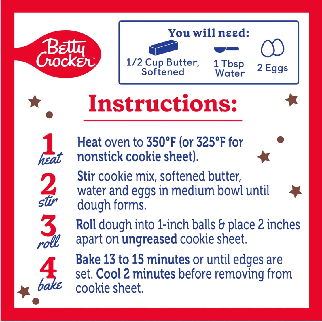 (2 pack) Betty Crocker Limited Edition Soft Baked Peppermint Sugar Cookie Mix, 16.6 oz
