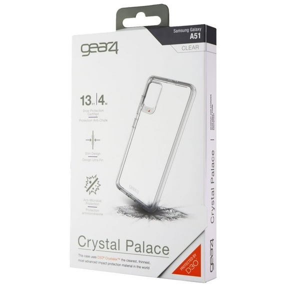 Gear4 D3O Crystal Palace - Back cover for cell phone - polycarbonate, D3O - clear - for Samsung Galaxy A51