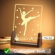 thumbnail image 3 of Luz de noche de ballet personalizada para niñas, regalos de cumpleaños de Navidad para niños personalizados, luz de noche de acrílico, decoración de guardería para bebé personalizada, lámpara de noche, 3 of 6