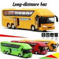 thumbnail image 2 of Boc Car Toy Easy to Operate Pull Back Drive Alloy Long-distance Bus Model for Boy, 2 of 10