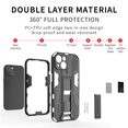 thumbnail image 3 of SaniMore for iPhone 15 6.1" 2023 Case with Hidden Bracket, Magnetic Car Mount Hybird Heavy Duty Protective Tri-layer Shockproof Drop-proof Cover for iPhone 15, Black, 3 of 13