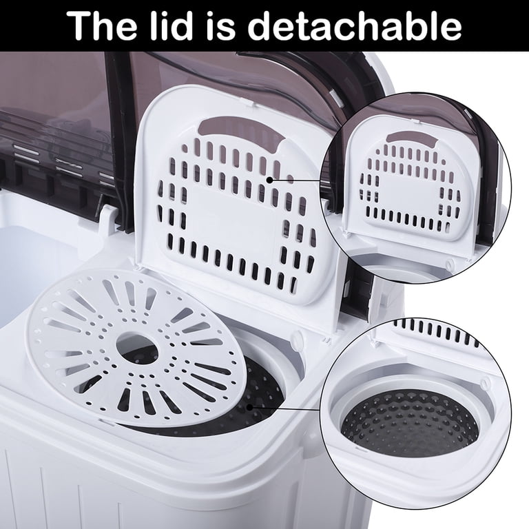 ZOKOP XPB35-ZK35 Heavy Duty 14.3lbs Portable Semi-automatic Washer