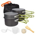thumbnail image 1 of Labymos Camping Cookware Set Campfire Cooking Utensils Folding Cookset Outdoor Hiking Backpacking Pot Pan Bowls Mesh Carry Bag, 1 of 7