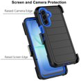 thumbnail image 5 of Galaxy A17 5G Case,Takfox Samsung Galaxy A17 5G Holster Phone Case with Built-in Screen Protector Swivel Belt Clip [3 Layers] Heavy Duty Full Body Protection Shockproof Kickstand Cover - Blue, 5 of 7