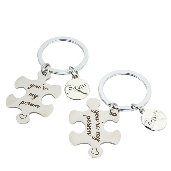 Raindrops  2 Pcs Valentine's Day Keychain Matching Couples Gifts Lovers