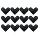 thumbnail image 1 of Yuarrent 12 pack/lote de almohadillas antideslizantes de fácil instalación, No más cintas de alfombra antideslizantes y deslizantes Almacenamiento y organización del hogar Negro en forma de corazón, 1 of 6