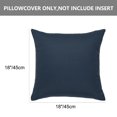 thumbnail image 3 of Unique Bargains 2-Pack Canvas Decorative Throw Pillow Cover 18" x 18" Blue, 3 of 7