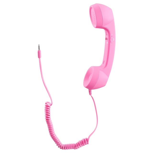 EeaseMX UKCOCO - Teléfono móvil retro de 3,5 mm con receptor para smartphone (rosa)