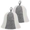 thumbnail image 1 of unbranded 2Pcs Reusable Felt Sauna Hats Thick Sauna Caps for Bathing Protecting Eyes and Hair, 1 of 7