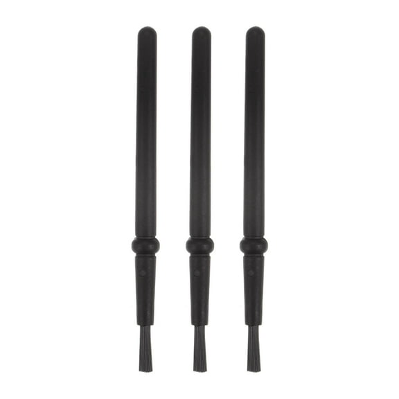 3 Packs Anti-static Cleaning Brush 20mm Dia PV Plastic Conductive Bristles Small Narrow Anti Static ESD Brushes