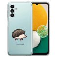 thumbnail image 1 of WIRESTER Transparent Soft Gel TPU Clear Case Slim Protective Cover for Samsung Galaxy A13 5G 6.5" 2021, Walking Hedgehog, 1 of 1
