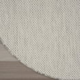thumbnail image 5 of Nourison Courtyard Indoor/Outdoor Ivory/Silver 4' x Round Area Rug (4 Round), 5 of 10