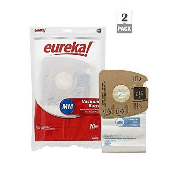 Genuine Compatible with Eureka MM Vacuum Bag 60297A Style -(2 packs of 10 = 20 Bags)