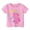 Pink, variant on LRen Cute Girls Shirts Size 10-12 Girl Letter Print Crew Neck Short Sleeve T-Shirts Kids Regular Fit Tee Shirt Shirts for Kids