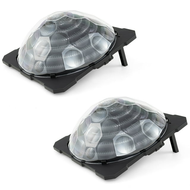 Patiojoy Solar Pool Heater Above Ground/In Ground Swimming Pool Dorm Heater with Rotatable Hose Connectors Set of 2