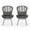 Gray/Dark Gray, variant on GDF Studio Cowan Outdoor Wicker Wrapped Club Chairs with Cushions, Set of 2, Gray and Dark Gray