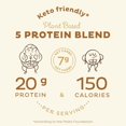 KOS Plant Based Protein Powder, Vanilla USDA Organic Low Carb Pea