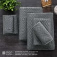 thumbnail image 6 of Jessy Home 8 Piece Home Collection Ultra Soft Cozy Towels 600 GSM Dark Gray Plush Towel Set, 6 of 9