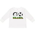 thumbnail image 3 of Inktastic Go, Brazil- Soccer, Football Boys or Girls Long Sleeve Toddler T-Shirt, 3 of 5