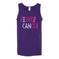 thumbnail image 2 of Fight Cancer Ribbon Mens Graphic Tank Top, Purple, Large, 2 of 3