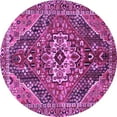 thumbnail image 1 of Ahgly Company Indoor Round Persian Purple Traditional Area Rugs, 4' Round, 1 of 4