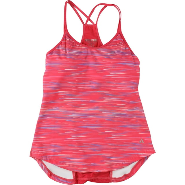 SOLFIRE Womens Double Up Tank Top, Pink, X-Small