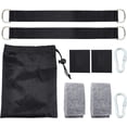 thumbnail image 1 of Kit de correas para colgar columpios de árbol de 1,5 m con mosquetones de seguridad y cierre de seguridad, accesorios para hamacas de camping., 1 of 7