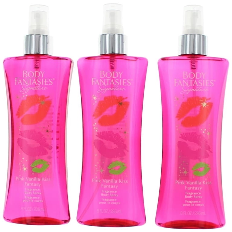 Body Fantasies Signature Fragrance Body Spray, Pink Vanilla Kiss