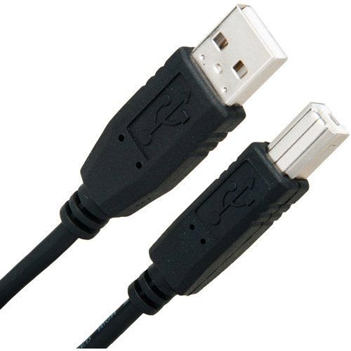 Link Depot - Câble USB - USB Type B (M) à USB (M) - USB 2.0 - 10 Pieds - Moulé - Noir